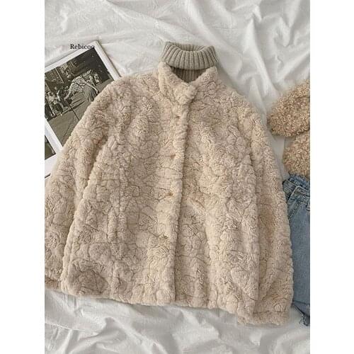 Age-Reducing Warm Short Jacket Autumn and Winter New Womens Korean Version Japanese Loose Cute Wild Thin Top Trend