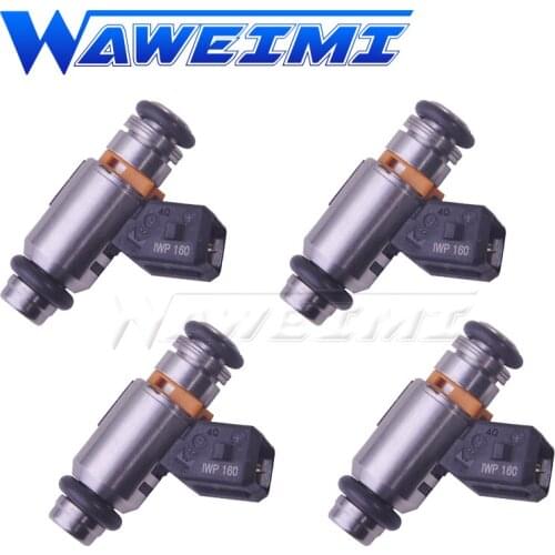 WAWEIMI Brand New 4PCS Fuel Injector OE IWP-160 For Fiat 500 Doblo Idea Linea Punto Lancia 1.2 1.4 Fuel Injector IWP160 71724545