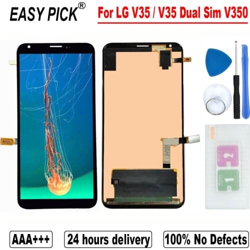For LG V35 ThinQ V350N V350AWM V350ULA LCD Display Touch Screen Digitizer For V35 ThinQ Dual SIM V350EM V350AWMH V350EAW V350ULM