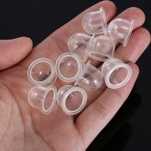 10PC White Transparent Fuel Pump Carburetor Oil Bubble Primer Bulb Chainsaws Trimmer Brush Cutter Clear Tool 14-19mm