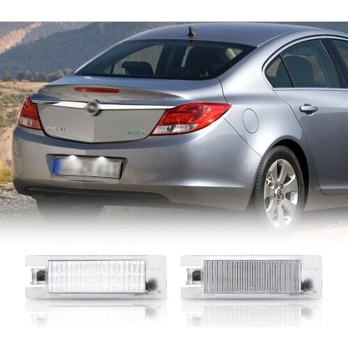 2pcs for Fiat Grande Punto Marea Multipla Seicento Error Free Led License Number Plate Lamp Light Car tail Lighting Source