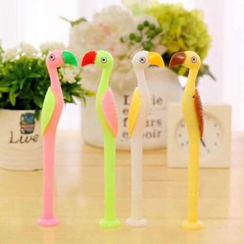 48pcs/pack 0.38mm black ink candy color ostrich style gel pen unisex Rollerball pen sign pen