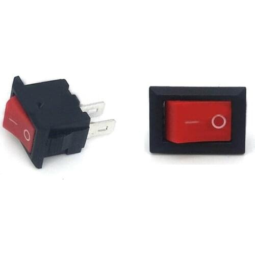 50pcs 7KA-0001 rocker switch boat rocker switches 2 pins 2 positions on-off button 9.9*14.9*8.3mm copper wholesale