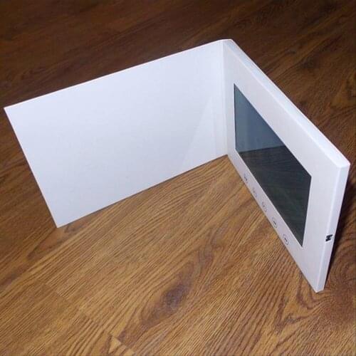 7inch watching booklet Screen Brochure Universal Video Greeting Cards Fashion Design Video Advertising Cards (hyh-3070)