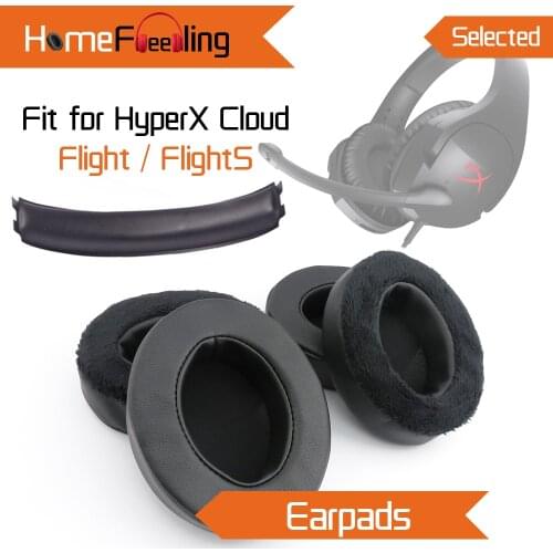 Earpads For HyperX Cloud Flight / FlightS Gaming Headphone Headband EarCushioins