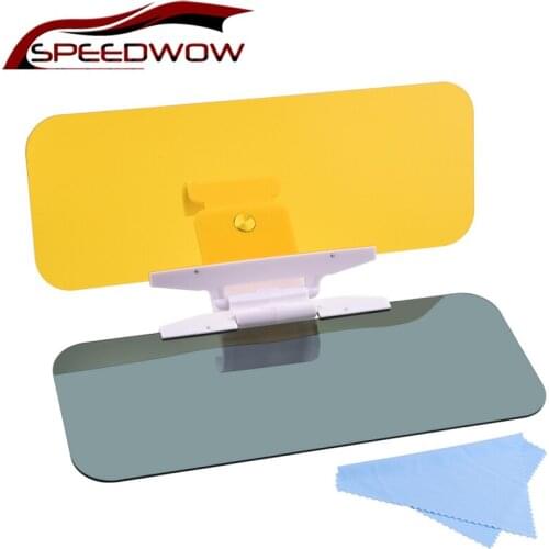 SPEEDWOW Car Sun Visor 2 In 1 Day And Night Anti-Glare Car Sun Visor Adjustable HD Anti-glare Goggles Vision High Quality