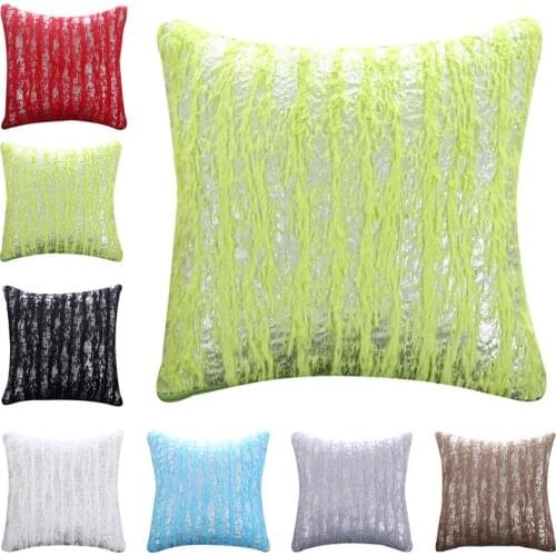 Bronzing Plush Pillowcase Home Decor Cushion Cover 45*45cm Cotton Linen Pillow Covers Sofa Cushions Pillow Cases KD-0624