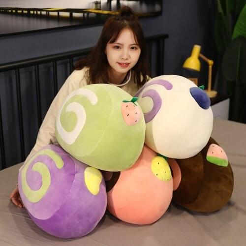 Simulation Fruit Cake Volume Plush Toy Pillow Office Waist Pad Sleeping Pillow Child Comforting Toy Birthday Gift 40cm