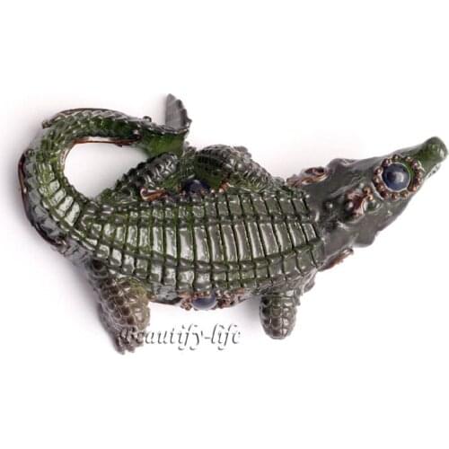 Amazing present, AAmazing present, Allochroic Mascot, Crocodile will change color, Ornament, tea pet, Best Gifts,S1164A