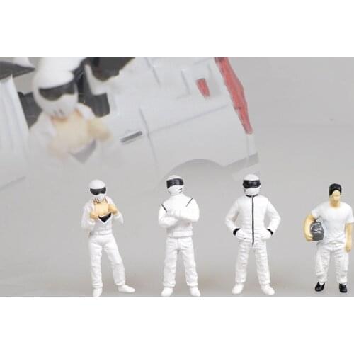 Dolls Model 1:64 Repairman Test Driver Young Men and Women Fueler Fire Traffic Police Cow Mini Collection Accessories Toy Scene