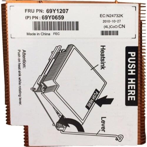 XSeries X3650 M3 Cooler Server CPU Heatsink For Processor CPU Cooling Heatsink X3550 X3650 M3 130W CPU HEATSINK 69Y1207 69Y0659