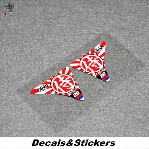 NO.L247 Aral #26 Pedrosa Side Stickers 3M Reflective Modified Stickers Car Glass Waterproof Decals Racing Motorcycle
