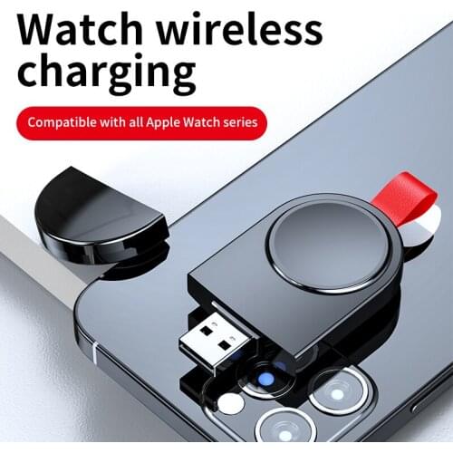 New USB Portable Wireless Charger for Apple iWatch1 2 3 4 5 6 Dock Adapter Fast Charging Smart Watch Wireless Mangetic Base Dock