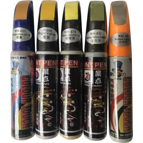 1pcs 12ml Yellow Ultramarice Pro Mending Car Remover Scratch Repair Paint Pen Clear