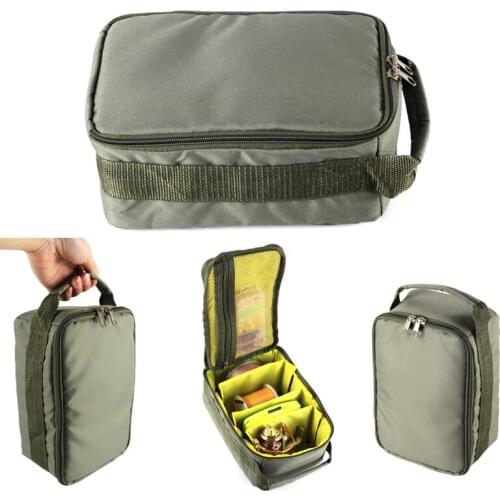 Fishing Reel Bag Oxford Fishing Tackle Bag Portable Fishing Reel & Gear Storage Case for Spinning Baitcasting Fly Reels