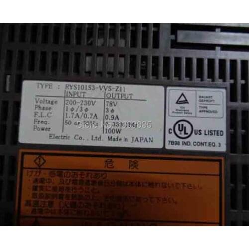 RYS101S3-VVS-Z11 servo driver RYS101S3-VVS-Z11 ac server driver 100% tested working