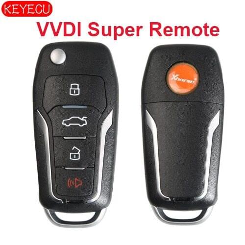 Xhorse (Supermodel Remote) 4 Button for VVDI Remote Key Tool VVDI Mini Key Tool, VVDI2 Supermodel Machine
