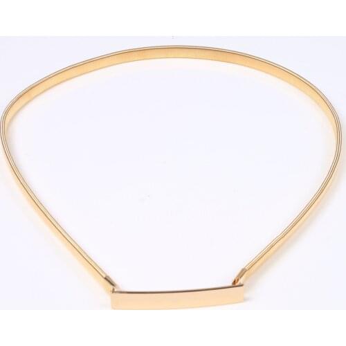 Gold Metal Elastic Stretchy Skinny Thin Waistband חגורה נשים Waist Belt Chain Elastische Riem ceinture femme Lady Girl
