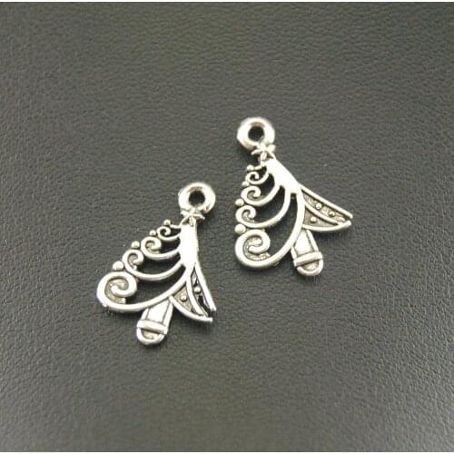 10pcs Silver Color Christmas Tree Charm Handmade Charms Pendants Jewelry Findings A790