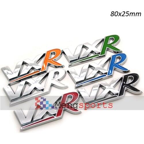 100pcs 3D Red VXR Car Boot ABS Car Styling Sticker Emblem Badges 85x35mm Wholesale