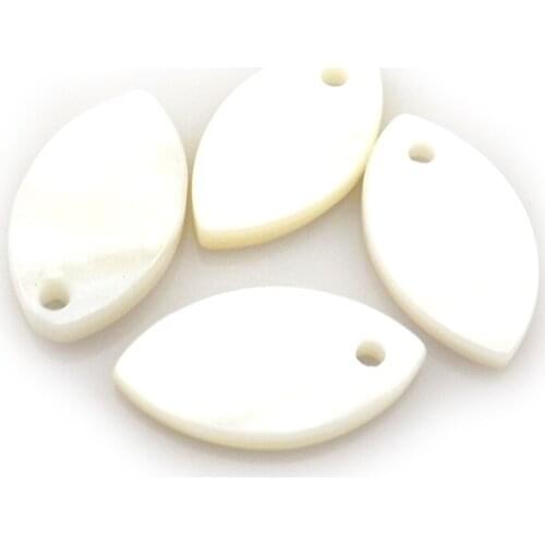 18x10mm Olivary Shell Pendants, Olive Shape Shell Charms Free Shipping