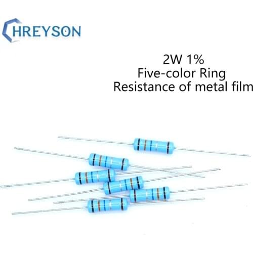 20Pcs 2W Metal Film Set Of Resistor 0R-22M 1% Tolerance 430K 470K 510K 620K 680K 750K 820K 910K 1M 10 Ohm Electronics Resistance