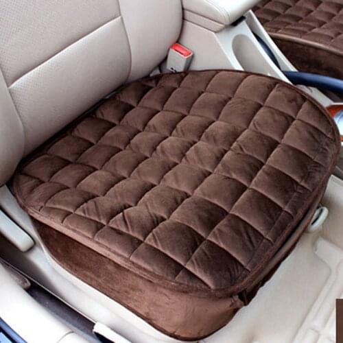 2021 Warm Cloth Fabric Does Not Move Winter Car Seat Fashion Universal Non-slip Car Seat Cushion Car Accessories