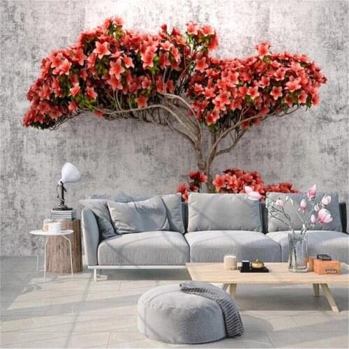 Milofi Custom 3D Wallpaper Mural HD Three-dimensional Flower Plant Background Wall Photo Decorative Painting Living Room Bedroom