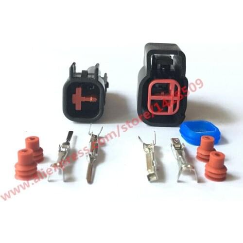 5 Set Delphi 2 Pin Female And Male EV6 Fuel Injector Electrical Connector Plug