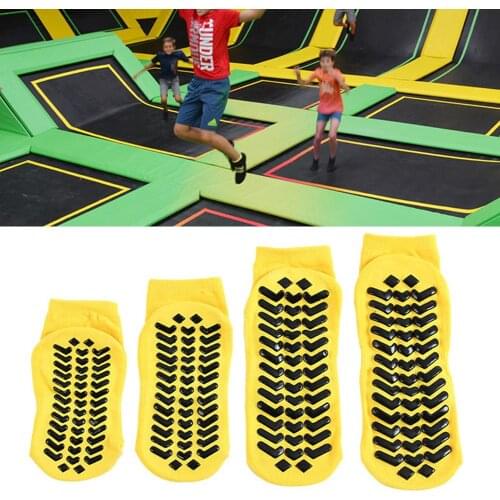 5PCS Childrens Trampoline Floor Socks Sweat Absorbent Socks Yoga Sports Socks Fitness Anti-slip Socks For Adults Children