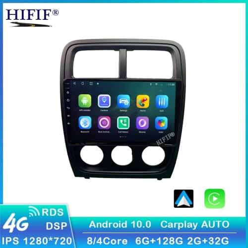 Carplay DSP 9 Inch 2 Din Android Car Radio For Dodge Caliber 2009-2012 WIFI GPS Navigation FM BT Head Unit Car Multimedia Player
