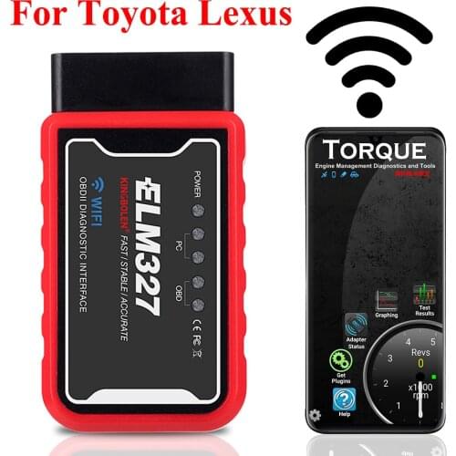 V1.5 OBD2 Car Scanner For Toyota Lexus Corolla Highlander Harrier RAV4 Estima Etios CT IS ES GS NX Wifi ELM327 Diagnostic Tools