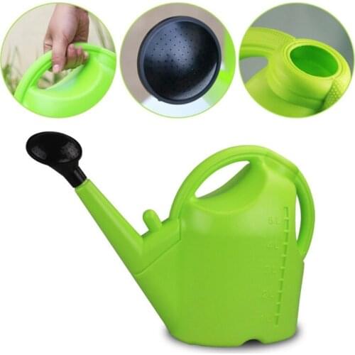 Large Capacity 5L Watering Can Long Spout Portable Manual Irrigation Small Spray Bottle Thickening Plant Watering Pot for Indoor