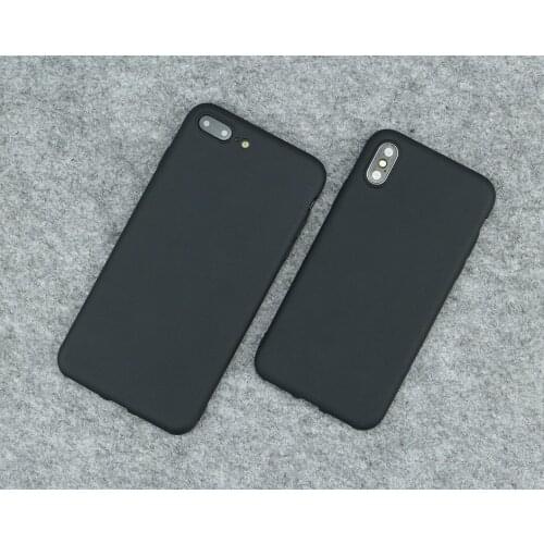 Phone Case For Xiaomi Poco M2 Redmi 8 9 8A Case Silicone Soft TPU Simple Black Casing Phone Cover For Redmi Note 7 8 9 Pro