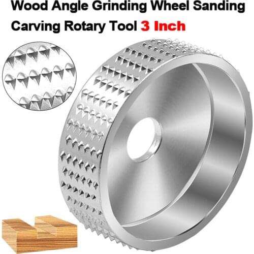 ZK30 Round Wood Angle Grinding Wheel Sanding Carving Rotary Tool Abrasive Disc for Angle Grinder Carbide 16mm Bore Shaping