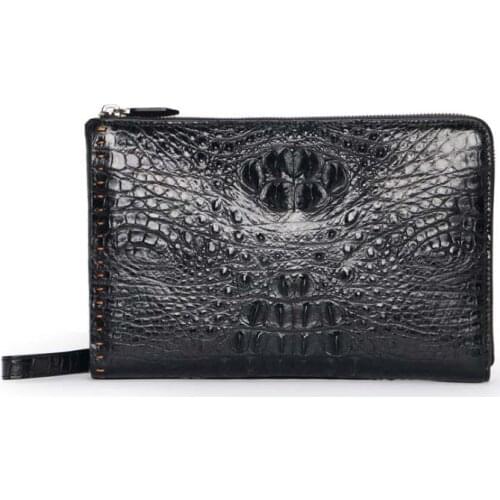 Dongou crocodile handbags men Hand bag large capacity Hand caught male Genuine crocodile leather men clutch bag