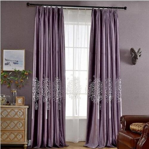 Purple Blackout Curtain Night Curtains White Embroidered Sheer Curtain Tulle Curtain Green Window Panel Velvet Fabrics rideau