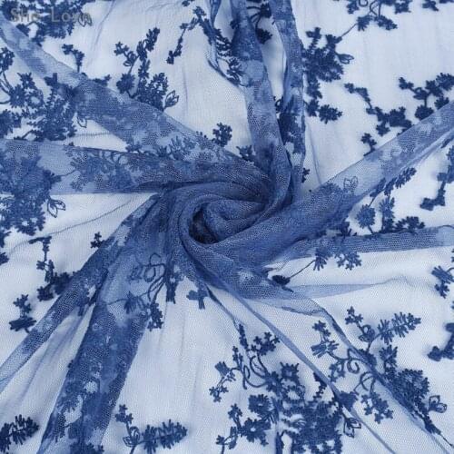 Chzimade 1 Yard Embroidery Guipure Lace Fabric For Wedding Bridal Dress Embroidered DIY Craft