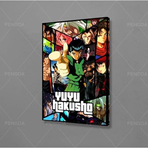 Yu Yu Hakusho Canvas Painting Japan Anime Hd Printed Home Decoration Green Cute Pictures Poster Wall Art For Living Room Artwork