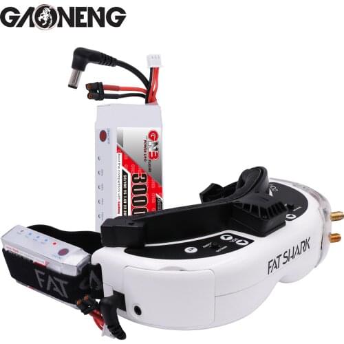 Gaoneng GNB 3000MAH 2S 5C Lipo Battery Power Indicator for Fatshark glasses Dominator Skyzone Aomway FPV Goggles RC Drone