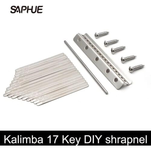 Kalimba 17 Key DIY Thumb Piano keys Lettering Replacement Parts (17 keys)