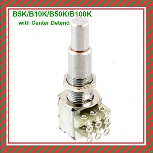 B5K B10K B50K B100K Concentric Potentiometer with Center Detend