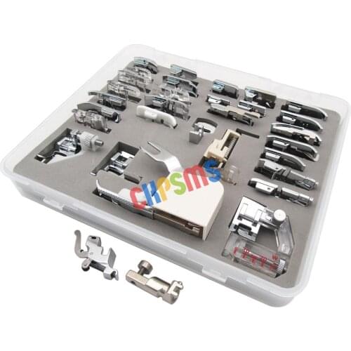 #KP-19024+CY-7300L+001947.70.00 PRESSER FOOT SET (IN TOTAL 32 Pieces) FIT FOR BERNINA OLD STYLE Machine530 730 830