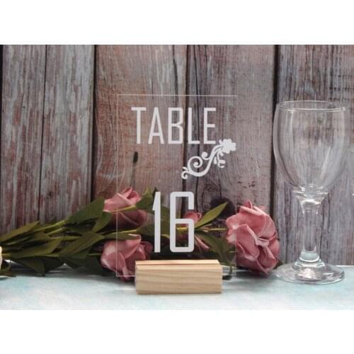Tables Numbers For Wedding, Wedding Table Numbers, Wedding Signs, Clear Acrylic Table Numbers, Wedding Decor