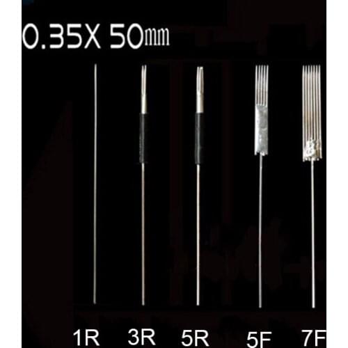 Disposable Sterilized Professional Tattoo needles 1RL for Tattoo Eyebrow Pen Machine Permanent Makeup Kit 50PCS PMU Needles 1R