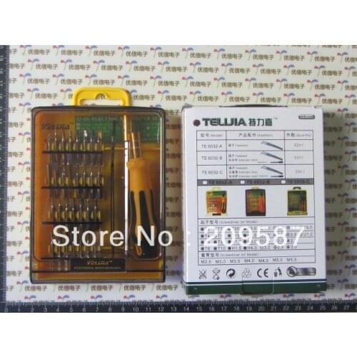 Screwdriver 32 in 1 mobile phone computer disassemble combination screwdriver belt lengthen stintingly