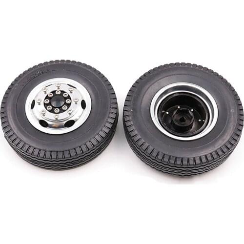 Front Narrow Wheel Hubs 12mm Hexagon Coupling for 1/14 TAMIYA RC Container Truck Tractor Accessories Parts Wheel Rims