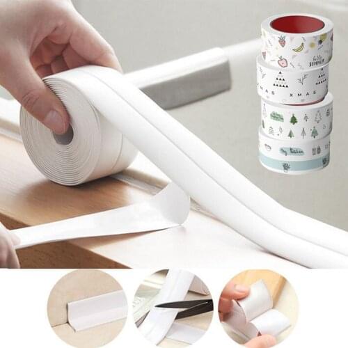 PVC Wall Sealing Tape for Kitchen Bathroom 3.2mx3.8cm New Waterproof Moldproof Sink Joint Crevice Sealing Tape