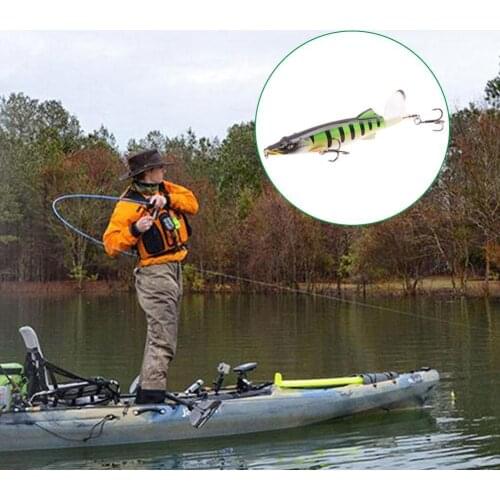 Fishing Lure Whopper Popper Topwater 13cm 16g With Soft Plopper Artificial Tackle Baits Pike Bass Fishing Tail Wobbler Rota S8O5