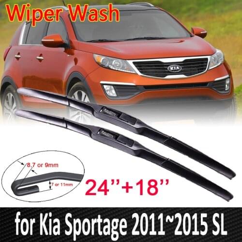 Car Wiper Blade Window for Kia Sportage 2011 2012 2013 2014 2015 SL Front Windscreen Windshield Wipers Car Accessories Stickers